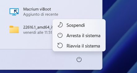 Windows 11: come aprire le opzioni del menu di avvio avanzato