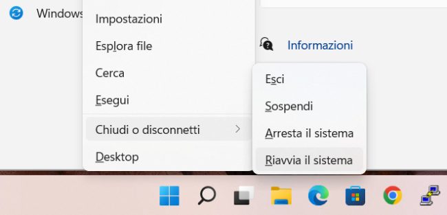 Windows 11: come aprire le opzioni del menu di avvio avanzato