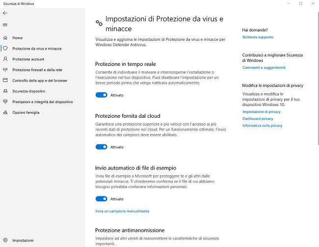 Windows Defender: come attivare la scansione della rete