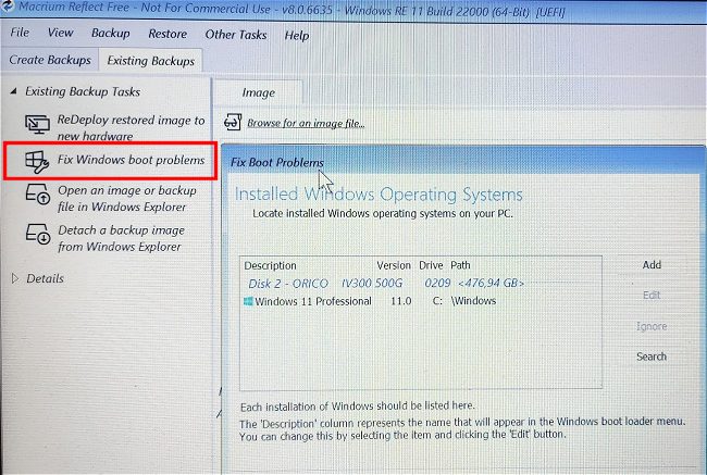Windows non parte: risolvere i problemi in avvio con Macrium Reflect