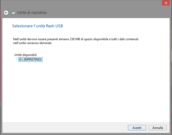 Disco di ripristino Windows 8.1, come crearlo e come usarlo