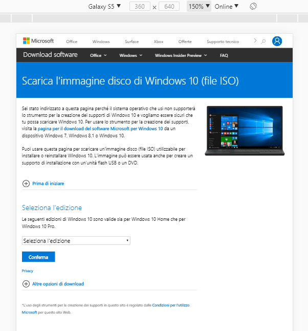 Scaricare Windows 10 ISO: ecco come procedere