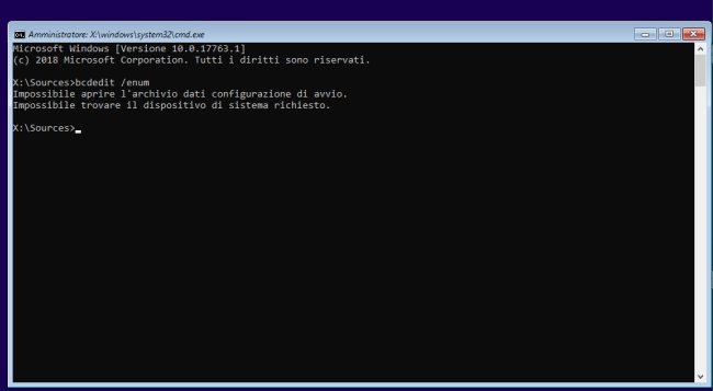 Windows 10 non si avvia e la riparazione automatica non funziona