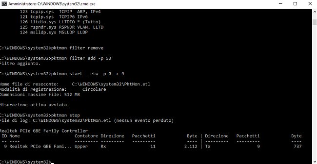 Windows 10 integra un packet sniffer: dove si trova e come funziona