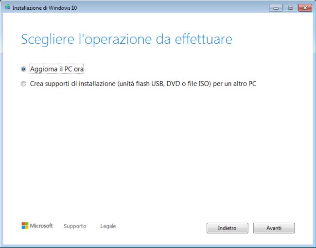 Windows 10: requisiti per aggiornare da Windows 7