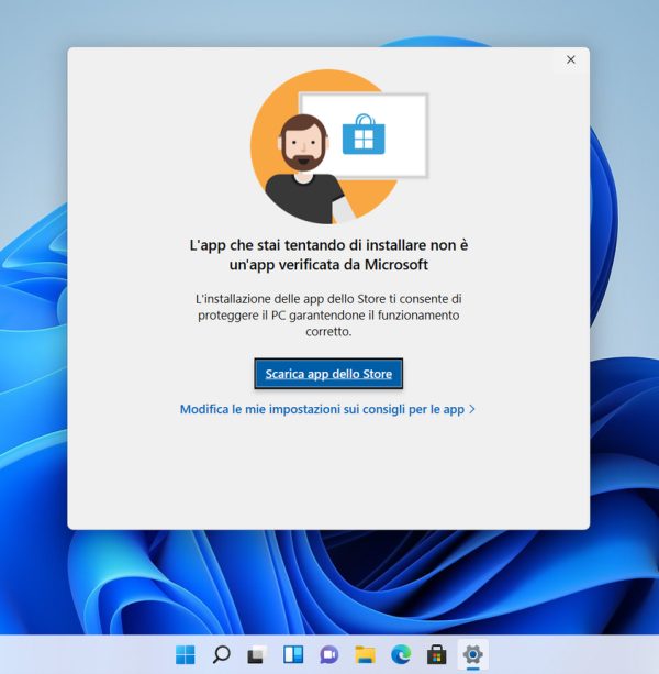 Windows 11 impedisce l'utilizzo di file eseguibili e routine di installazione