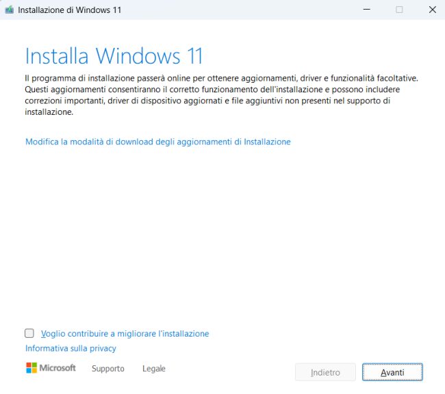 Windows 11: installazione in-place. Cos'è e come funziona