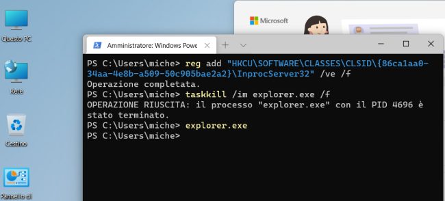 Come ripristinare il menu contestuale classico in Windows 11