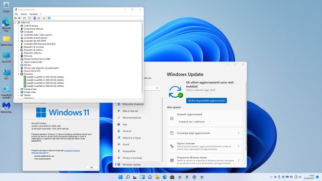 Windows 11 funziona anche con TPM disattivato, Intel Core di sesta e settima generazione, Ryzen 1000