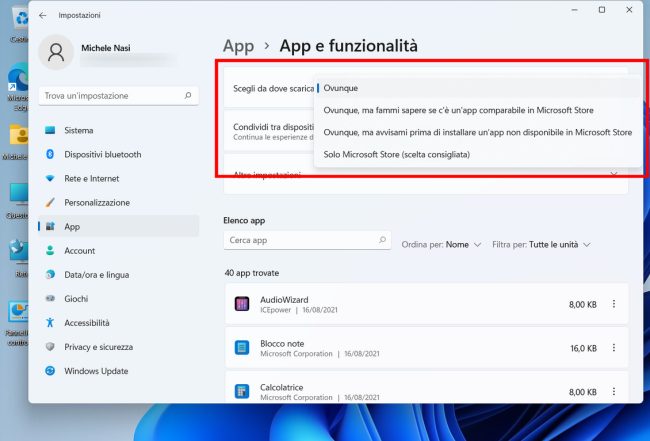 Windows 11 impedisce l'utilizzo di file eseguibili e routine di installazione