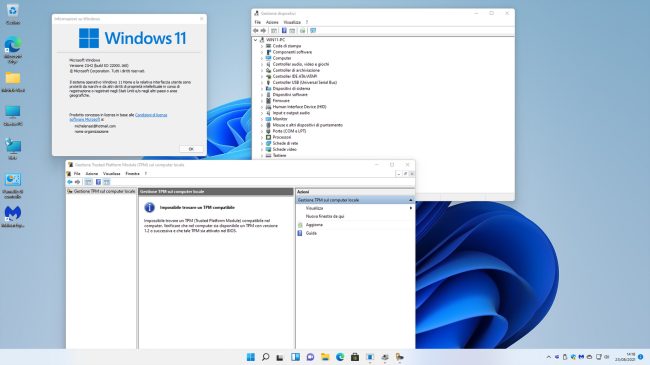 Windows 11 funziona anche con TPM disattivato, Intel Core di sesta e settima generazione, Ryzen 1000