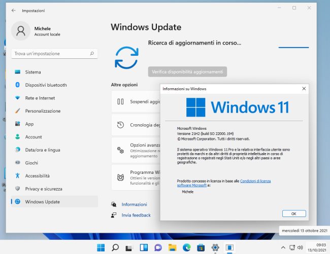 Windows 11: il primo aggiornamento cumulativo, che arriva anche sui PC non supportati