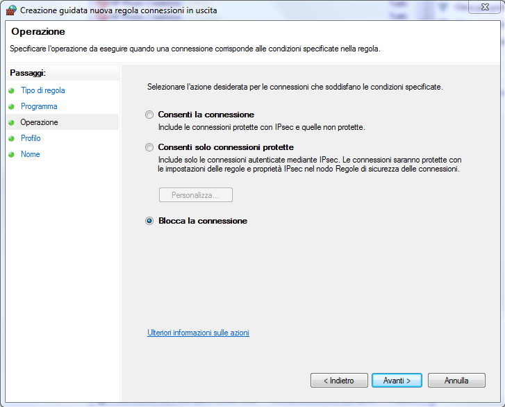 Windows Firewall: evitare che un programma si connetta ad Internet