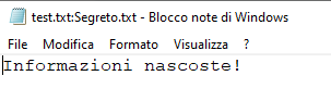 Windows può nascondere dati in qualunque file con gli ADS