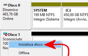 Windows non riconosce il nuovo hard disk collegato al PC