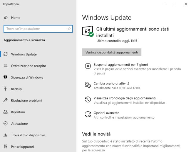 Windows Update: come gestire gli aggiornamenti