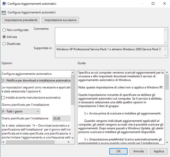 Windows Update: come gestire gli aggiornamenti