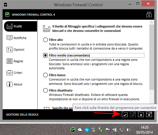 Configurare il firewall di Windows 7, 8 e 8.1 con Windows Firewall Control