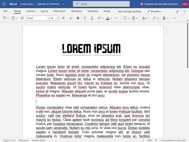 Word online: come funziona. Caratteristiche e differenze con il programma