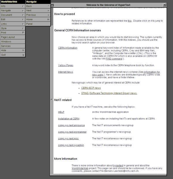 Ecco il World Wide Web di 30 anni fa, quando fu inventato da Tim Berners-Lee