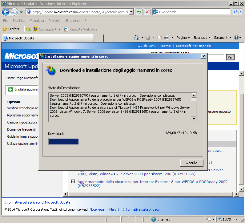 Continuare ad usare e aggiornare Windows XP