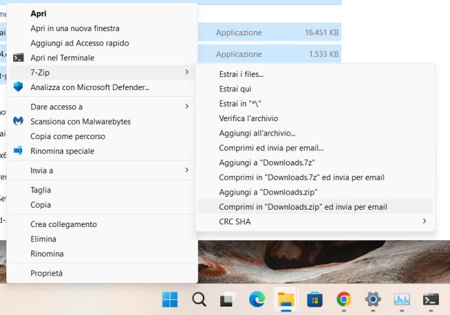 Come zippare una cartella in Windows