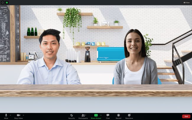 Zoom Immersive View riunisce i partecipanti alla videoconferenza in una sala virtuale